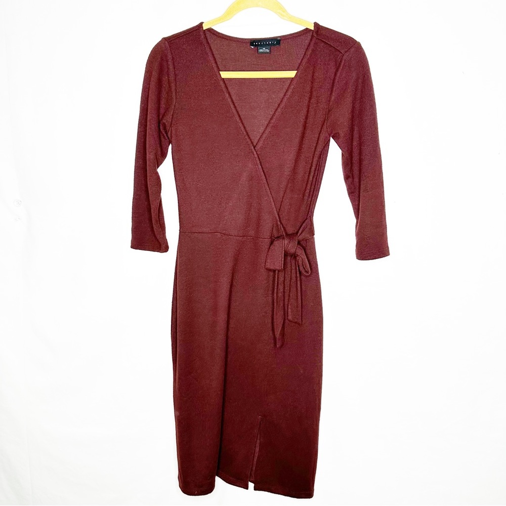 SANCTUARY Faux Wrap Sweater Dress NWOT in XS - Picture 1 of 5